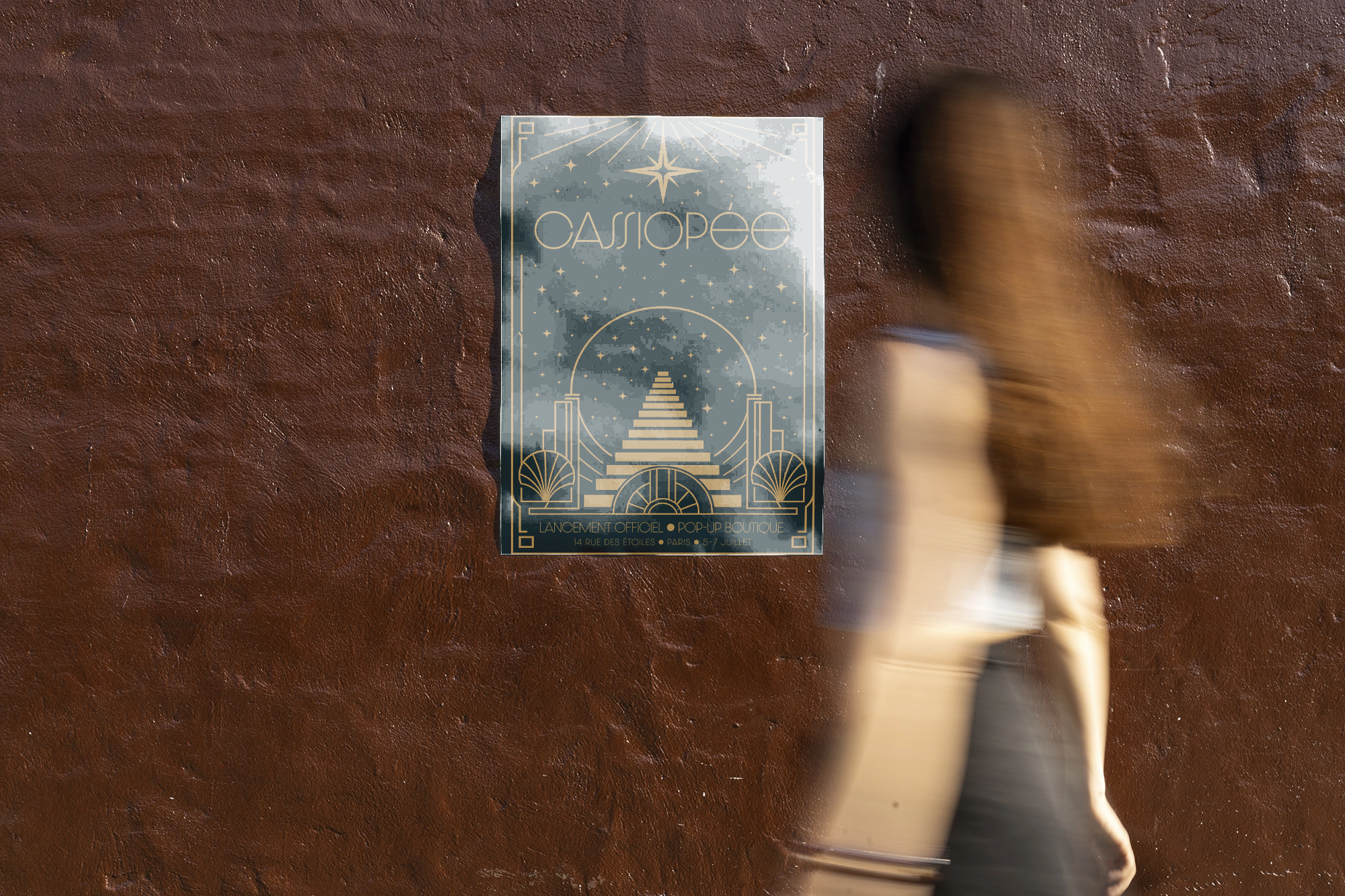 Этот проект - визуальный мост между звездным небом и архитектурой в стиле ар-деко. Cassiopée - это не просто название, это приглашение в мир волшебства, элегантности и мечты.