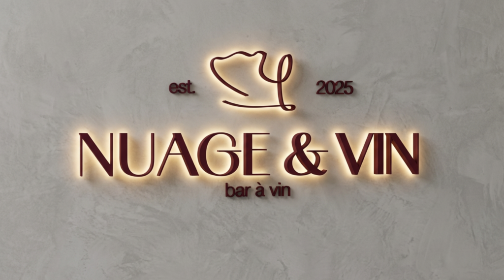 NUAGE & VIN — Une identité qui capte le regard dès le premier geste commander